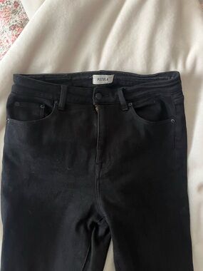 Pistola Women's High-Rise Black Jeans w/ ankle hem